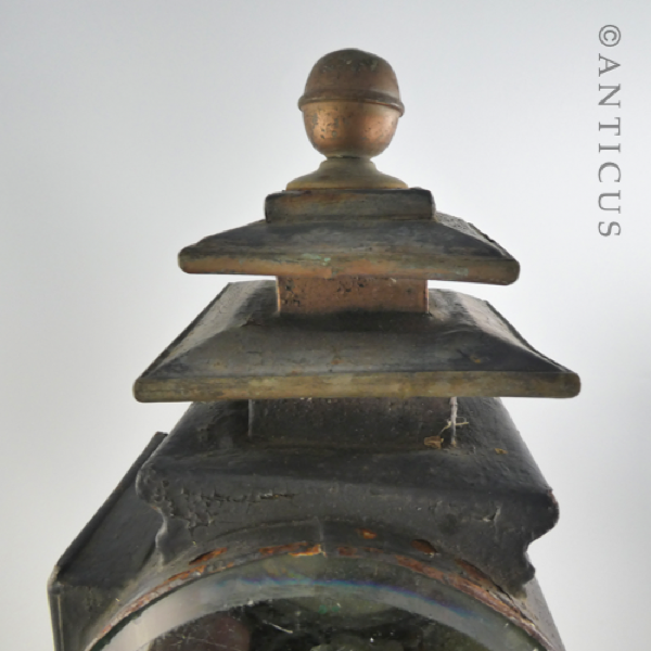 Antique Carriage Lamp, Victorian Period.