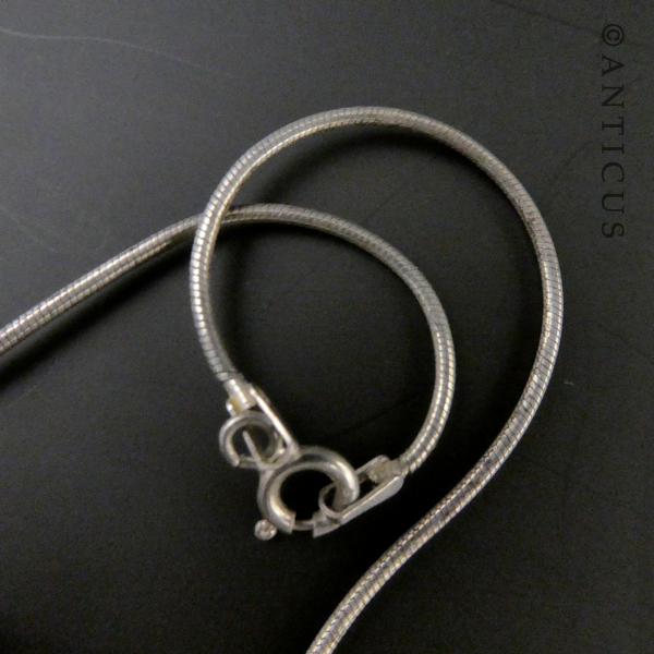 Sterling Silver and Crystals, Pendant on Silver Chain.
