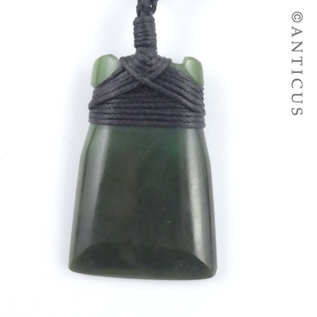 New Zealand Jadeite Pendant, Toki.