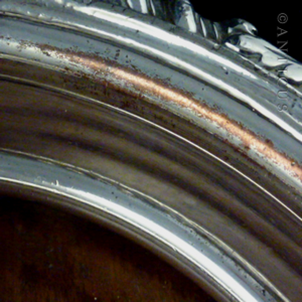 Old Sheffield Plate Decanter Coaster, Early 1800s.