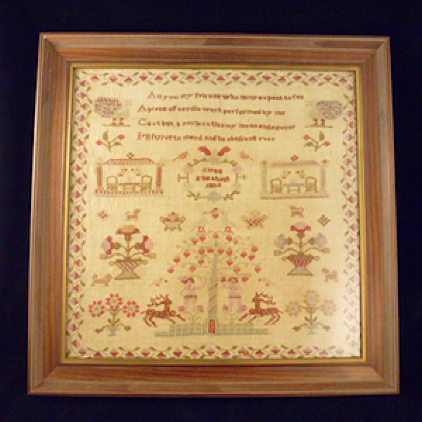 Georgian Sampler, 1823.