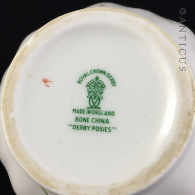 Small Royal Crown Derby Posies Jug.