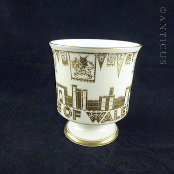 Coalport Bone China Goblet, Charles's Investiture