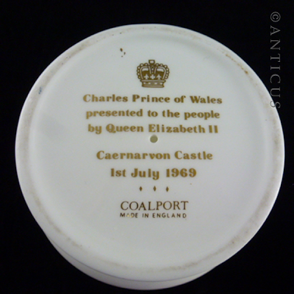 Coalport Bone China Goblet, Charles's Investiture