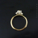 10K Gold Heart Ring, with Tiny Diamond by Halia.