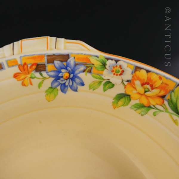 1930s Grindley Large Bowl & Matching Dessert Plate.
