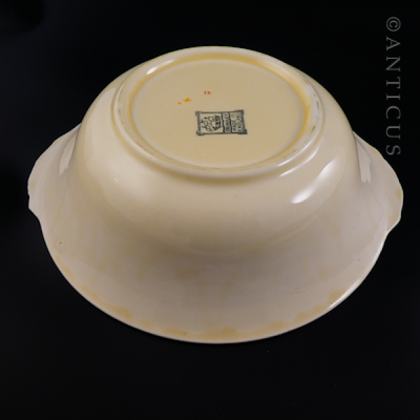 1930s Grindley Large Bowl & Matching Dessert Plate.