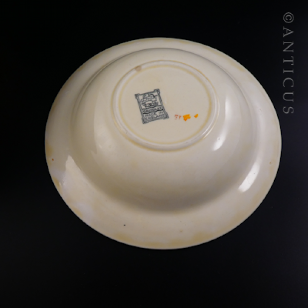1930s Grindley Large Bowl & Matching Dessert Plate.