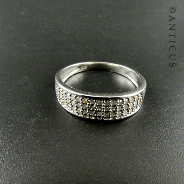 Diamond and Silver Ring.