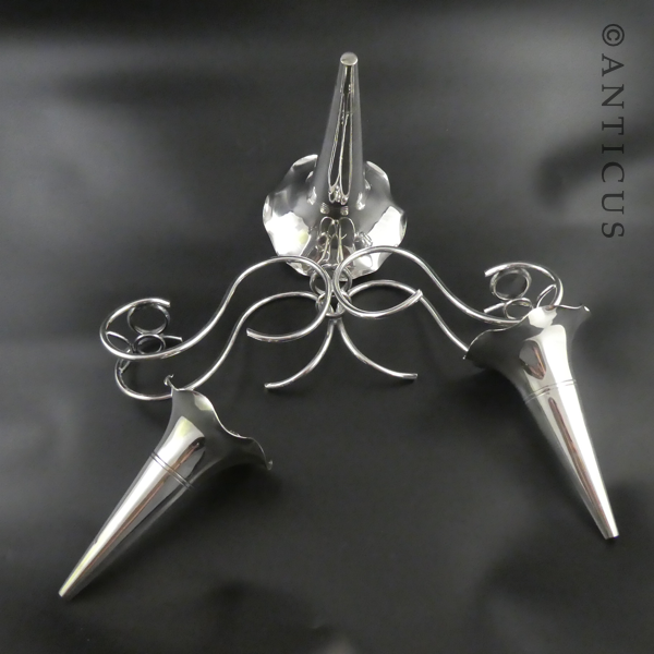 Large Silver Plate Epergne.