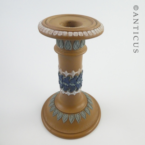 Doulton Lambeth Candlestick, Antique.