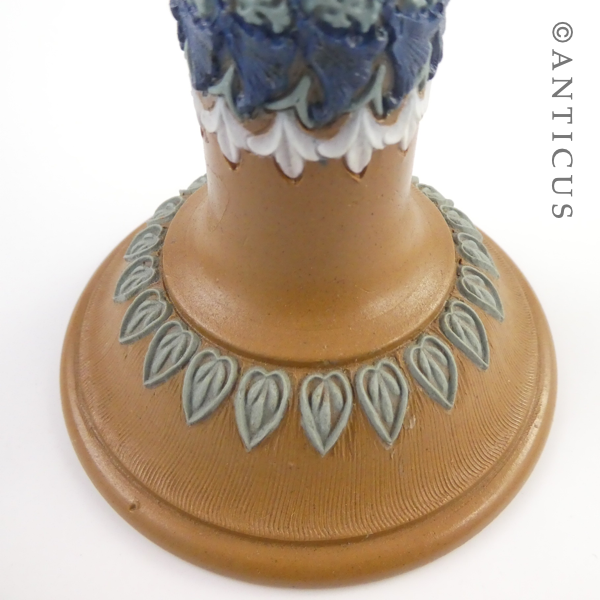 Doulton Lambeth Candlestick, Antique.