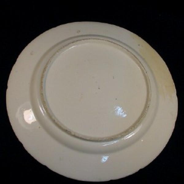 Georgian Period Plate with Handpainted Cow Scene.