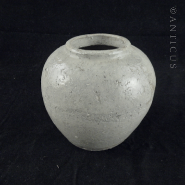 Stoneware Rustic Chinese Ginger Jar.