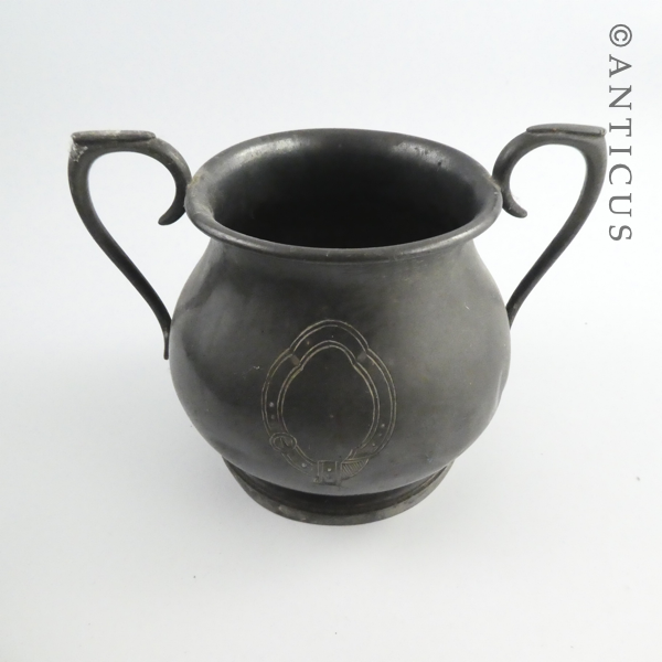 Pewter Large Sugar Pot.