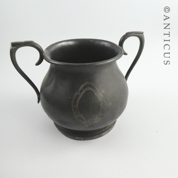 Pewter Large Sugar Pot.