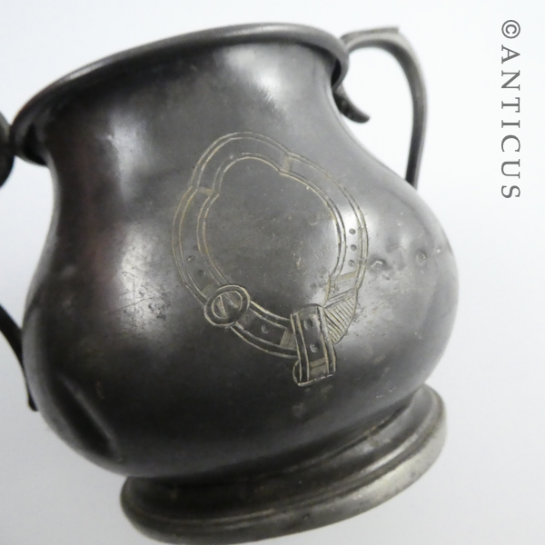 Pewter Large Sugar Pot.