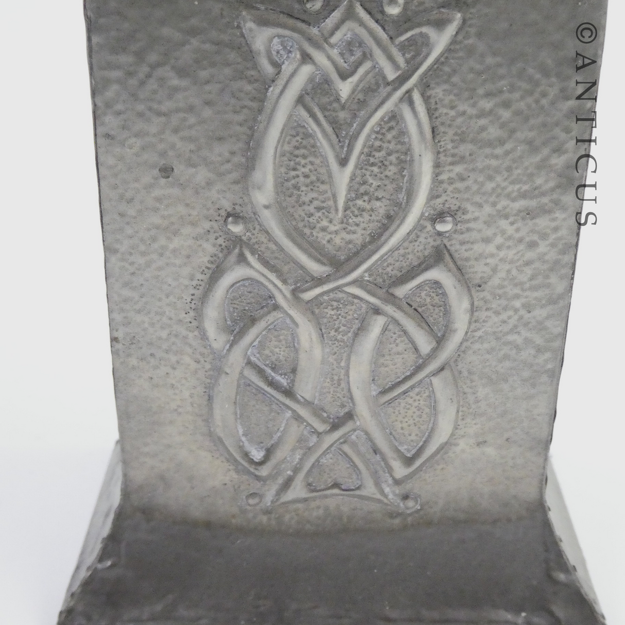 Art Nouveau Pewter Clock.