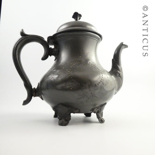 Old Britannia Metal Coffee Pot.