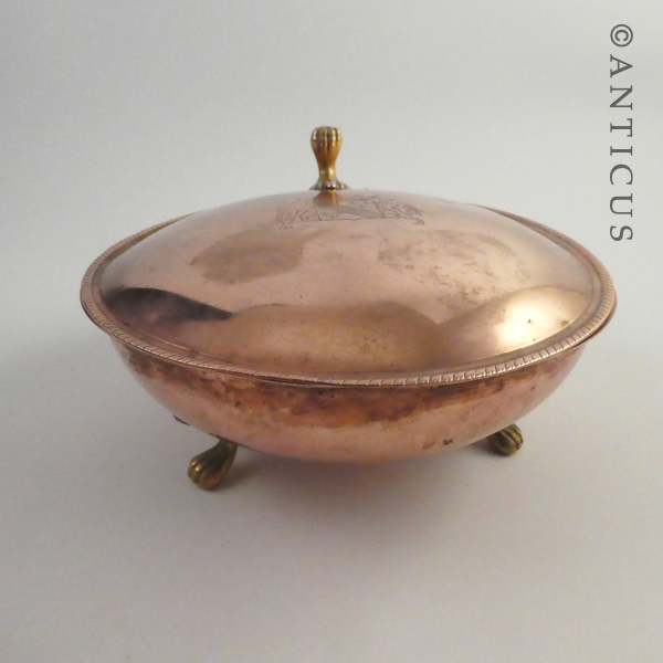 Copper Lidded Dish.