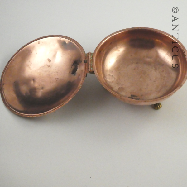 Copper Lidded Dish.