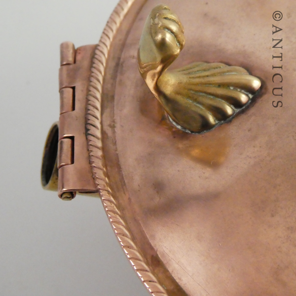 Copper Lidded Dish.