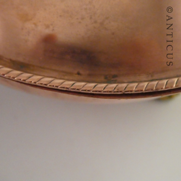 Copper Lidded Dish.