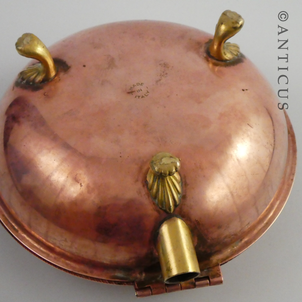 Copper Lidded Dish.