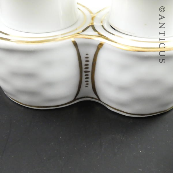 Antique Egg Cruet Set for 6 Eggs.