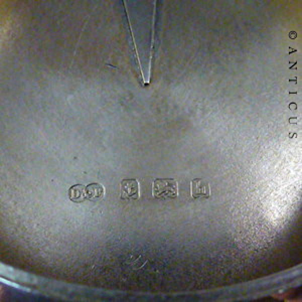 Edwardian Silver Snuff Pot.