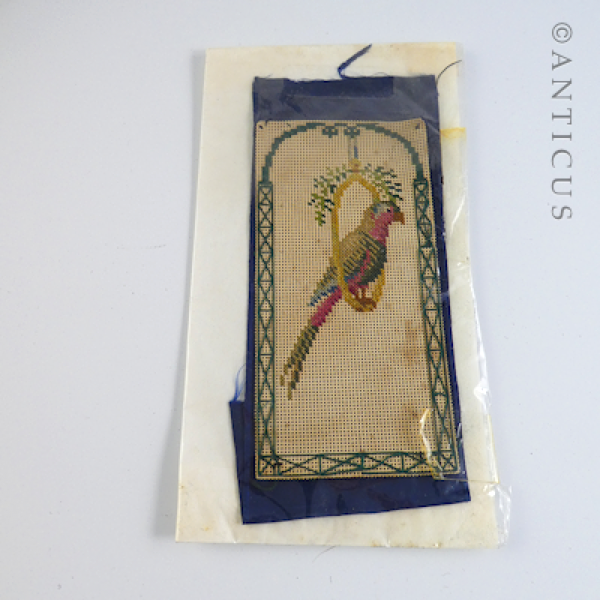 Antique Parrot Bookmark.