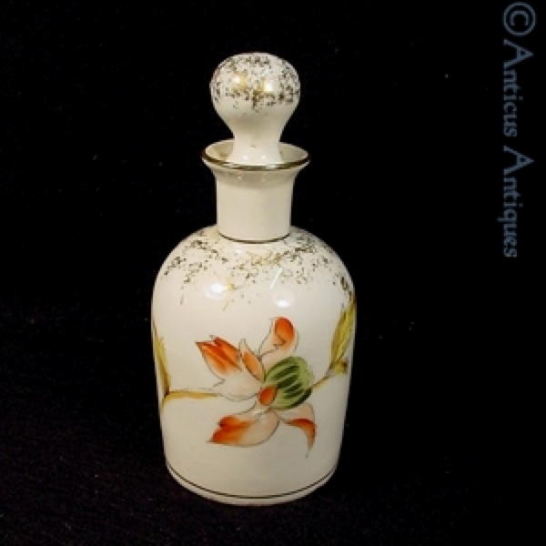 Porcelain French Perfume Bottle, Circa 1900.