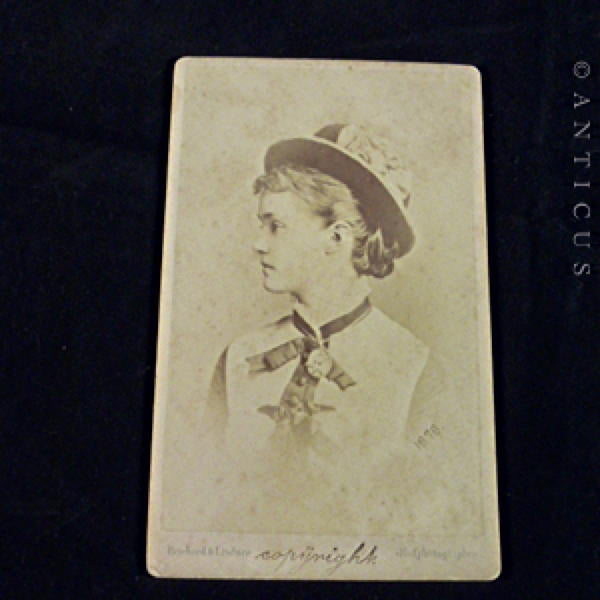 Carte de Visite of Princess Louise of Prussia, 1878.