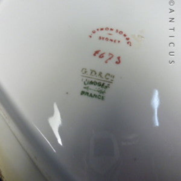 Limoges Victorian Period Large Dish.