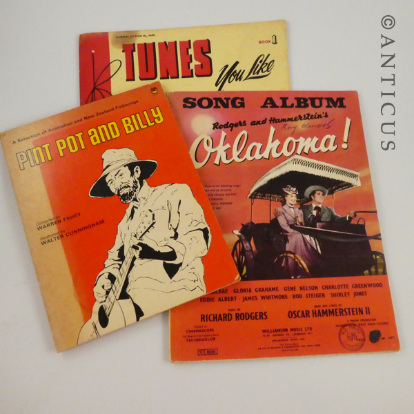 Three Sheet Music Items, for Piano.