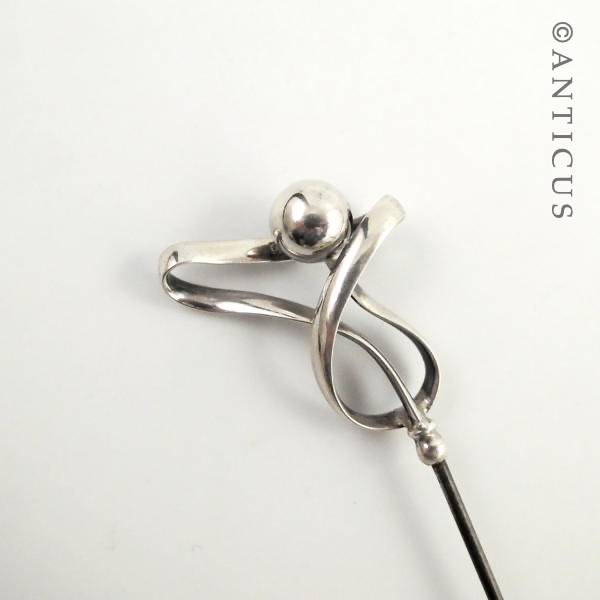 Charles Horner Silver Long Hatpin.