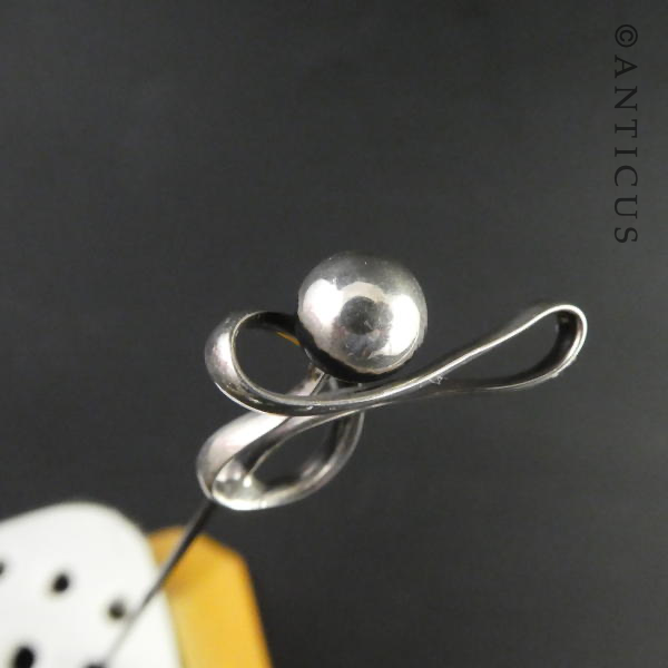 Charles Horner Silver Long Hatpin.