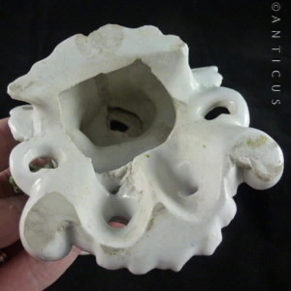 Porcelain Figurine, 18th Century?, Candleholder.