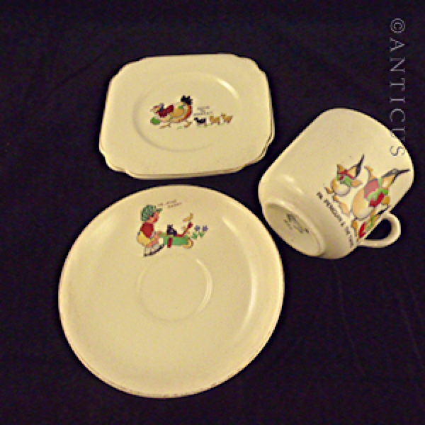 Child's Empire Wear Trio, Nursery Characters.