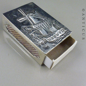 Dutch Windmill Matchbox Cover.