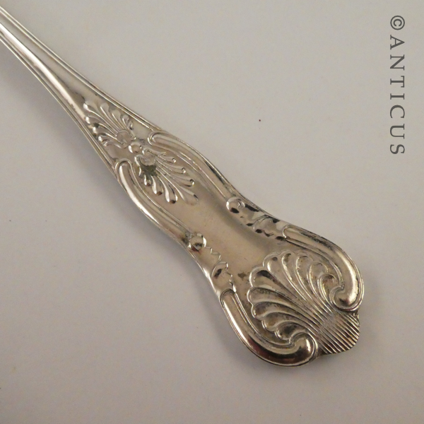 Pair of Large Kings Pattern Serving Spoons.