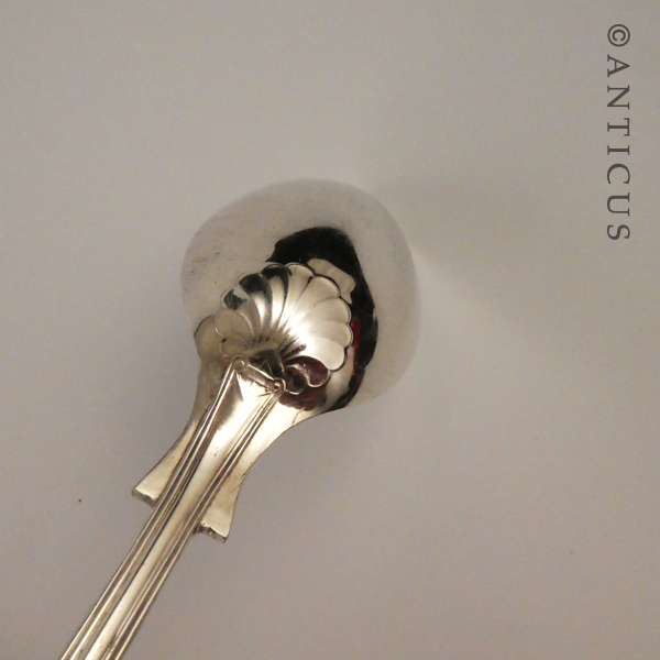 Pair of Large Kings Pattern Serving Spoons.