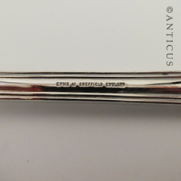 Pair of Large Kings Pattern Serving Spoons.