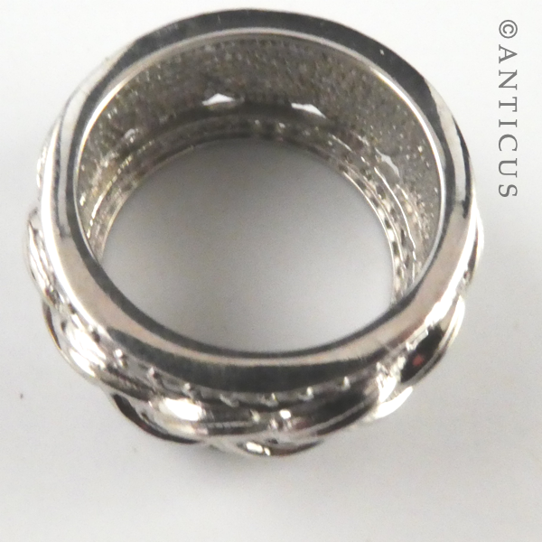Modern Diamond Dress Ring, White Gold.