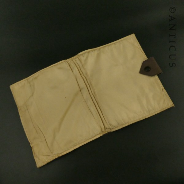 Soft Leather Vintage Handkerchief Sachet.