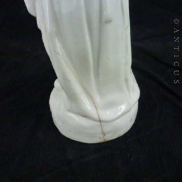 Victorian Figurine, Young Girl in Winter.