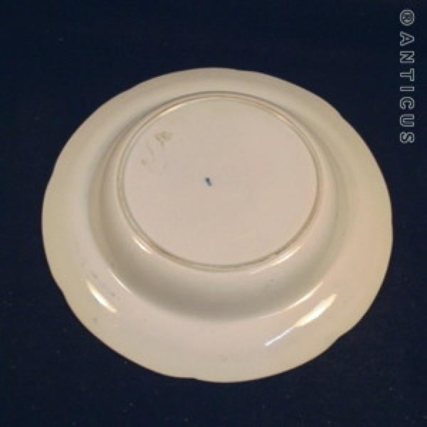 Early Blue and White Pastoral Scene Dish, Staffordshire.