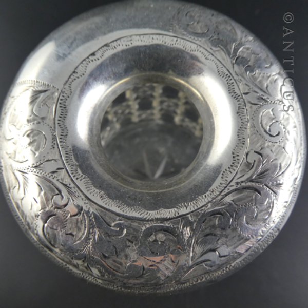Sterling Silver-Topped Jar, Chester 1906.