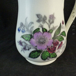 Victorian Ceramic Pewter-Lidded Jug or Pitcher.