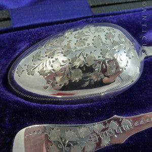 Victorian Christening Set, Silver Plate.